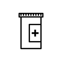 Bottle medicine icon vector logo design template