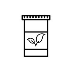 Bottle medicine icon vector logo design template