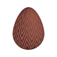 Chocolate Easter eggs. Vector illustration.