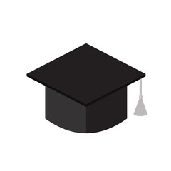 Graduation cap vector isolated on white background. Icon Graduation cap.