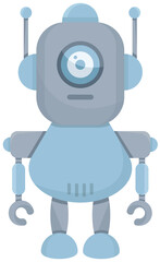 cute cartoon robot character illustration