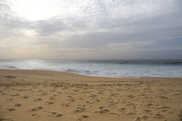 Brave sea of the coast of Alentejo in Portugal