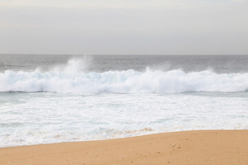 Brave sea of the coast of Alentejo in Portugal