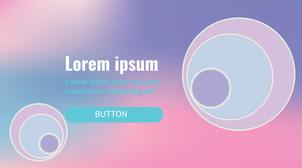 card with a background. Abstract gradient background with colored circles. Pastel gradient for web pages, presentations, and flyers. premium vector
