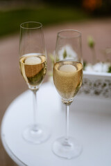 wedding glasses for wine and champagne
