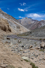 Traveling the Cajon del Maipo near Santiago, Chile