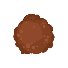 Meatball isolated. Food meat ball. Vector illustration - obrazy, fototapety, plakaty