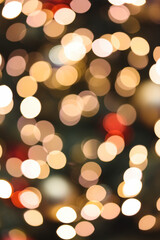 Bokeh Christmas lights, background, decorations, defocused, blurred 