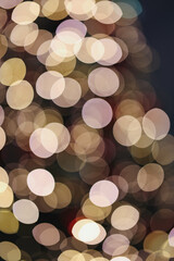 Bokeh Christmas lights, background, decorations, defocused, blurred 