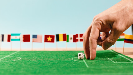 Playing Soccer With Fingers on tabe