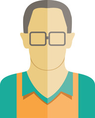 male character avatar illustration