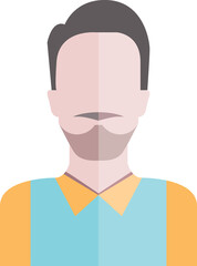 male character avatar illustration