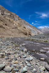 Traveling the Cajon del Maipo near Santiago, Chile
