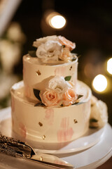 Obraz na płótnie Canvas wedding cake at the wedding