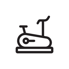 stationary bike icon vector sign symbol