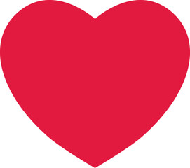 Heart flat icon. Vector illustration.