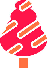 decorative Christmas tree illustration