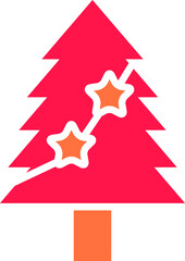 decorative Christmas tree illustration