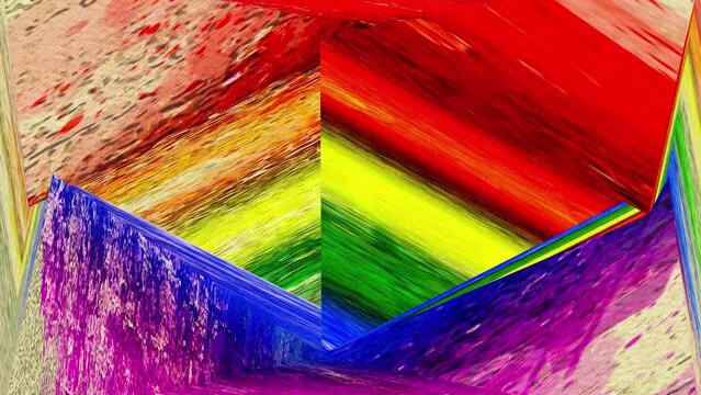 Animation of colorful moving background

