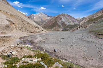 Traveling the Cajon del Maipo near Santiago, Chile