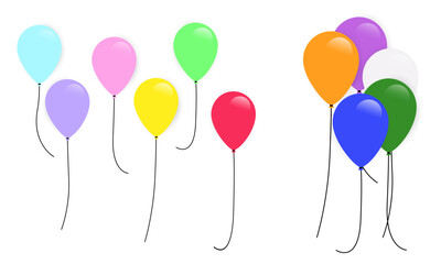 Balloon flat collection Editable