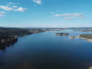 Mountains in the countryside, at the end of the afternoon with sun