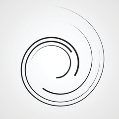 Wave stripes . Abstract speed lines . Linear logo for your design . Surfing icon .Vector