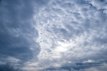 Dramatic clouds in the sky. Texture. Background.