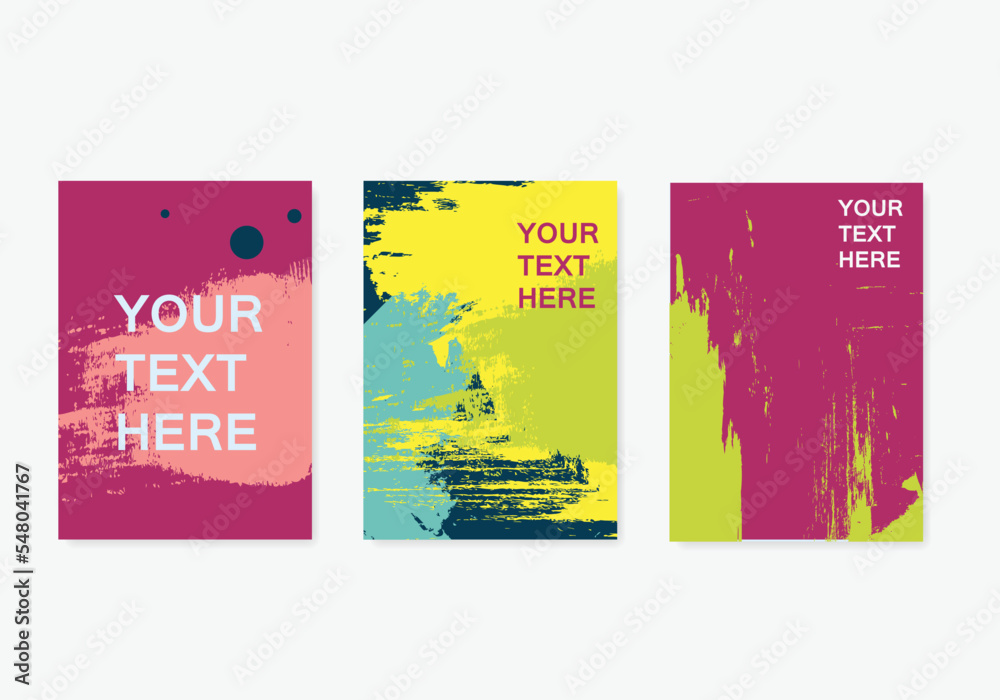 Fototapete modern graphics for hipsters. paint background with dynamic frame. vector frame element for design c