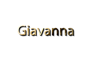 GIAVANNA 3D NAME 