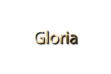 GLORIA 3D NAME 