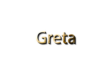 GRETA NAME 3D