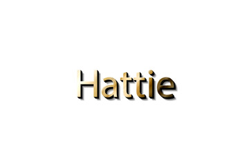 HATTIE 3D NAME