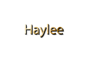 HAYLEE 3D NAME