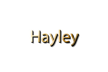 HAYLEY 3D NAME