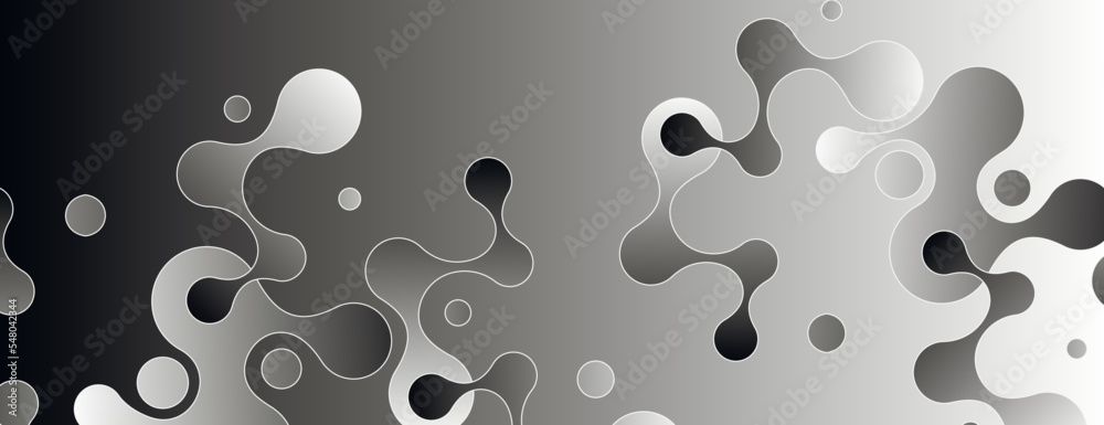 Aufkleber abstract vector design with geometric connect molecules creative graphic shapes medicine and biology