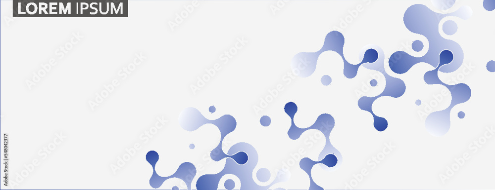 Aufkleber Connecting dots and lines. Global network elements. Geometric abstract technology background. Vector banner design