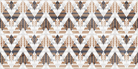 American traditional geometric pattern - 548044134