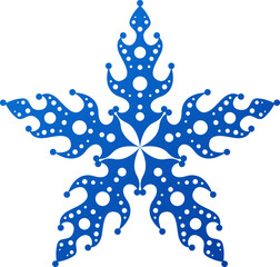Snowflake symbol isolated on white winter background, icon frozen frost star Christmas decoration winter flakes elemets Xmas holiday design illustartion