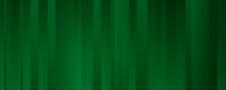 Geometric Green Background with Vertical Stripes and Gradients. Vector Minimalist Backdrop for Traditional Irish St. Patrick Day, Party, Football and Golf Competitions
