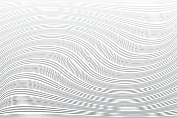 Wavy Lines Pattern. White Textured Background.