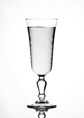 glass of water isolated