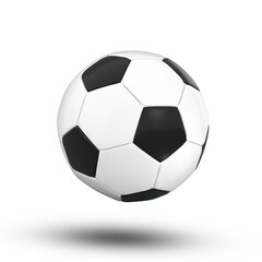 Fototapeta premium 3D Rendering Of Soccer Ball Isolated On White Background