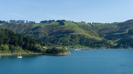 Fototapeta na wymiar lake and mountains in New Zealand