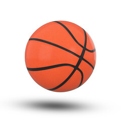 3D Rendering Of Basketball ball Isolated On White Background
