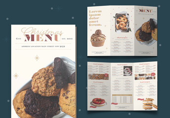Christmas Brochure Menu Layout