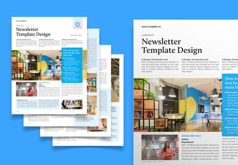 Practical & Detailed Corporate Newsletter Layout