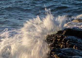 Waves in the Cantabrian sea shooting at slow speed!