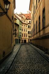 narrow street in the town