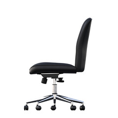 office chair isolate on a transparent background, interior furniture, 3D illustration, cg render